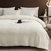A pure white blanket, simple polyester rectangular, skin friendly, comfortable nap blanket suitable for all seasons 4