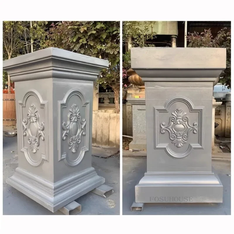 Plastic Thickened ABS Flowerpot Mold Cement Mold for Garden Balcony Fence Square Column Pier Roman Column Concrete Bonsai