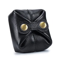 Sac à cosmétiques en cuir véritable pour femmes, pochette de maquillage mignonne, petite boîte à clés pour écouteurs, étui de rangement pour rouge à lèvres, Mini porte-monnaie à la mode 5