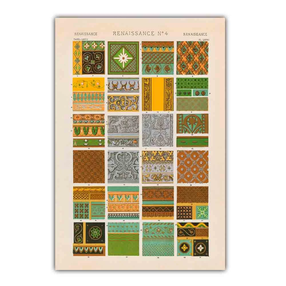

Nordic Retro Art Architectural Pattern Canvas Painting Abstract Icon Poster Office Living Room Corridor Home Metal Tin Sign