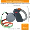 Enhanced Edition Double Dog Retractable Leash Auto-Untangles Reflective Waterproof Leash Supports Up To 50lb Dog Running Leash 6