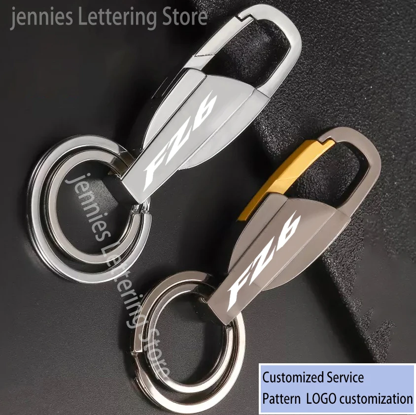 

Motorcycle Keychain Alloy Keyring Key Chain with Logo Key ring For YAMAHA FZ6 FAZER fz 6 Accessories