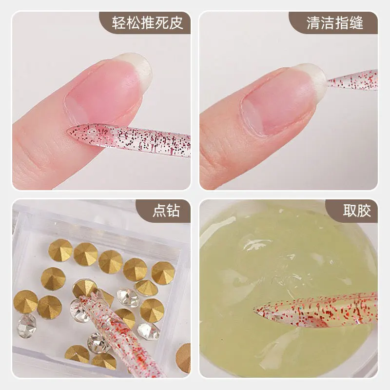 Manicure Tools Nail Art Pusher Cuticle Pusher Nail Manicure Sticks 50pcs