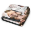 Custom Blanket with Photos Text Personalized Flannel Throw Blankets for Adult Kid Birthday Fathers Mothers Valentines Day Gift 3