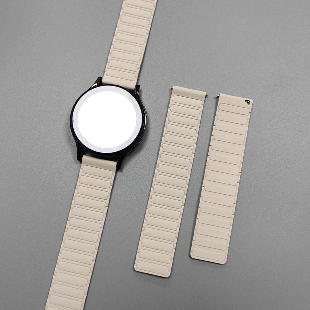 Premium 22mm Silicone Magnetic Replacement Strap - Stylish Bracelet