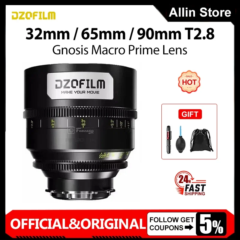 DZOFilm 32mm T2.8 65mm / 90mm T2.8 Gnosis 매크로 프라임 렌즈 LPLPL EF】마운트 ? 발