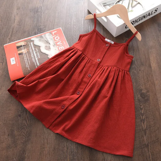 Bear Leader Girl Casual Dress 2022 New Fashion Princess Dresses Girls Sweet Costumes Cute Outfits Baby Girls Vestidos for 3 7Y AZ2525Red