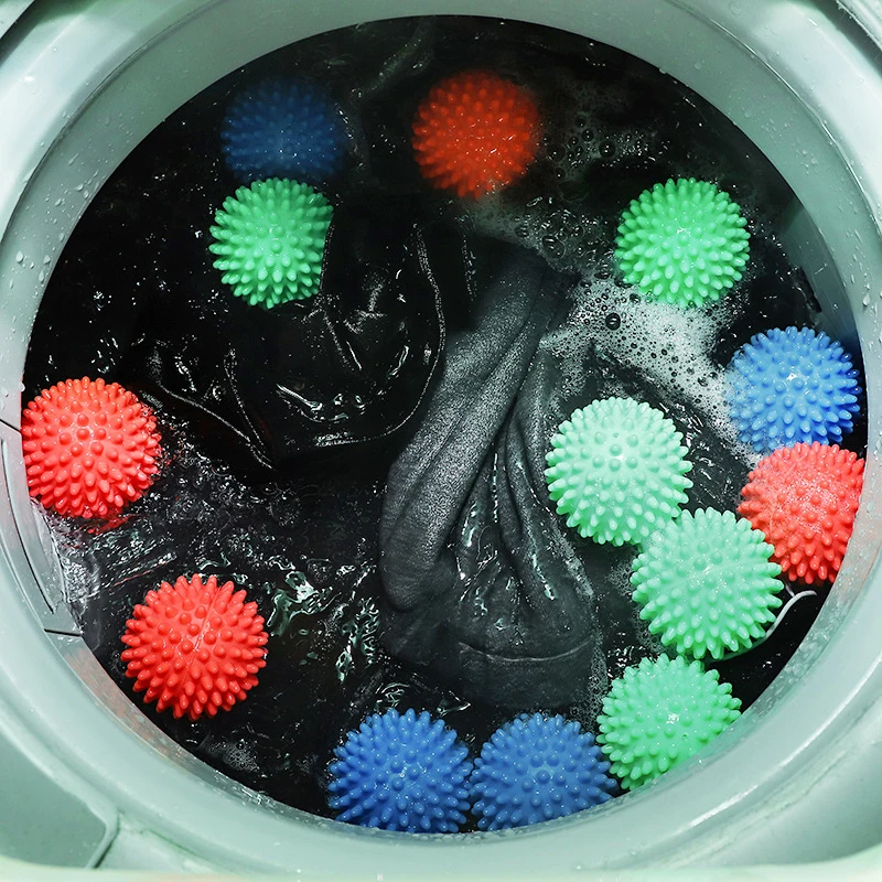 Laundry Ball 4/2Pcs Magic Reusable Anti-Winding Drying Fabric Softener for Washing Machine