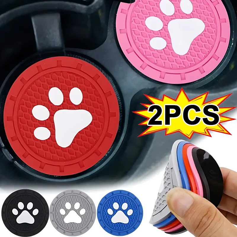Car Drink Holder Coaster Universal Auto Anti-slip Cup Holder Insert Coaster Creative Cat Claw Car Mats Interior Accessories