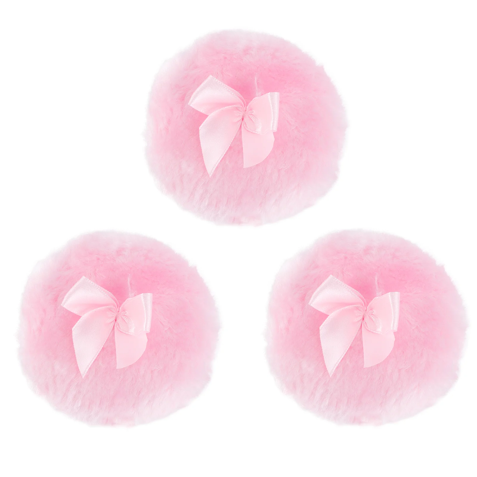

3 PC Infant Powder Puff Long Hair for Body Makeup Puffs Baby Foundation