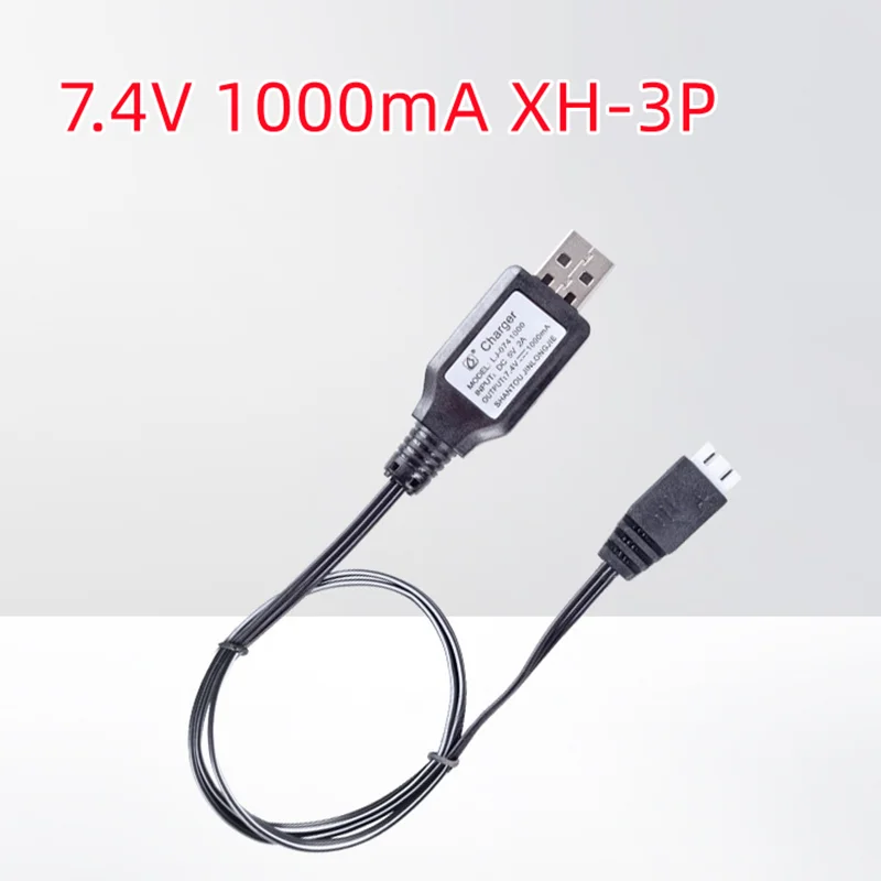 

Зарядное устройство USB 7,4 В, мА, кабель R/C, запасные части для игрушечного автомобиля