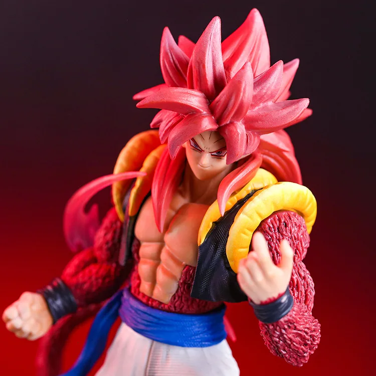 BANDAI Dragon Ball Gogeta Super Saiyan 4 Figure 25cm Son Goku With Vegeta Combined Figurine PVC Model Dolls