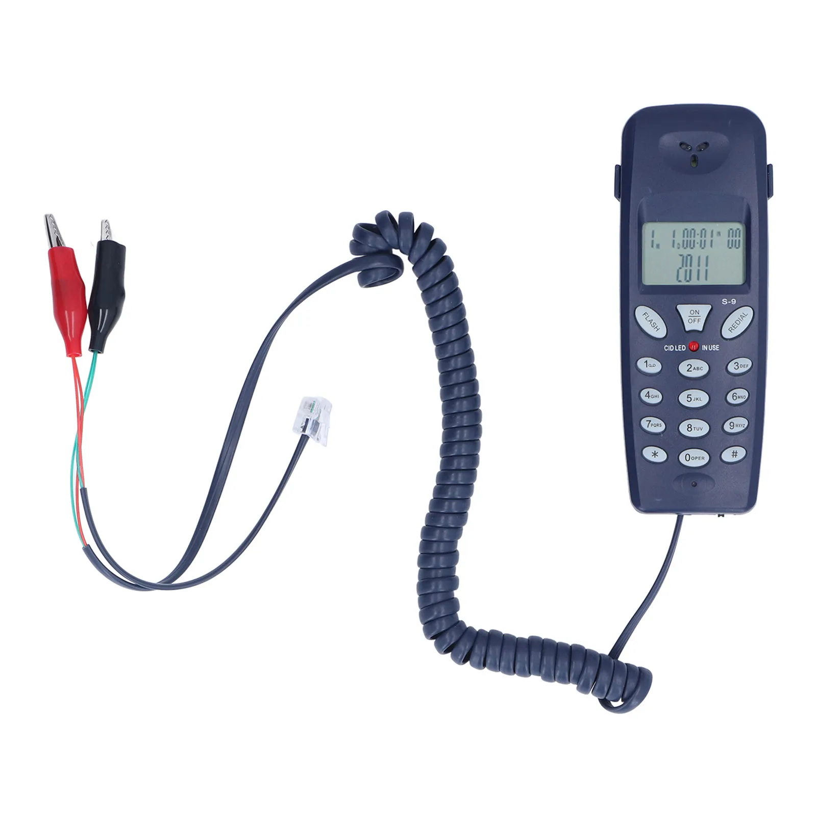 Premium Corded Telephone with LCD Display and Advanced Redial & Pause Features