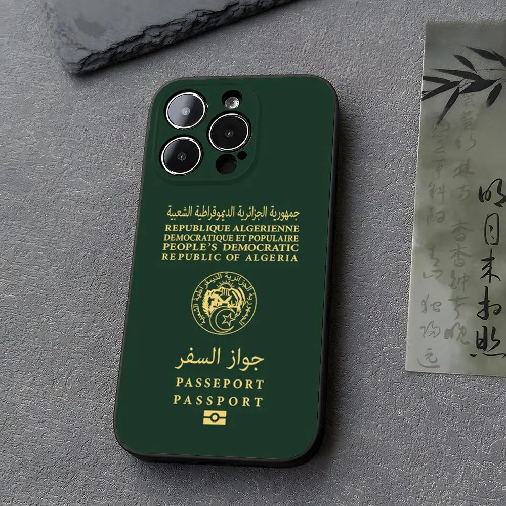 Algeria Passport Design Premium Phone Case