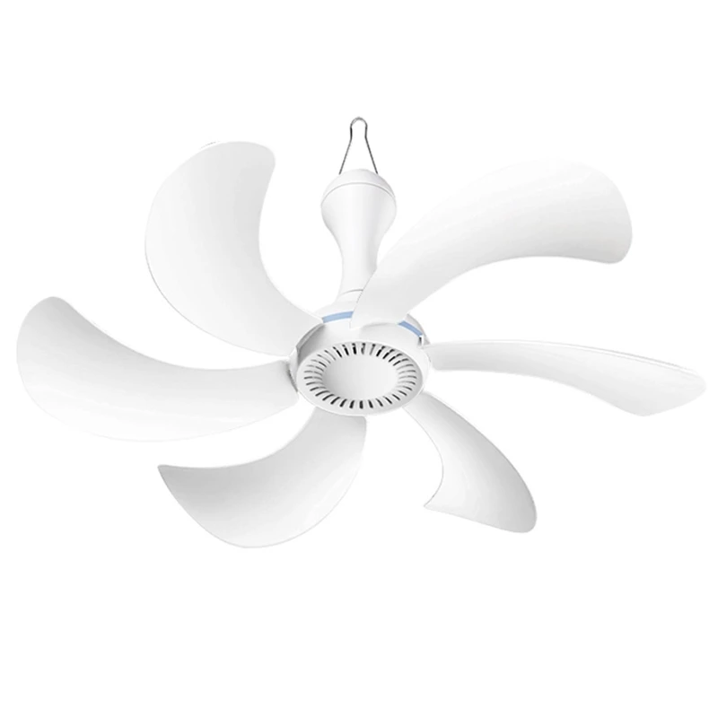 

20CC 220V 50Hz Ceiling Fan 6 Leaves 17 inch Dia Silent Hanging Fan with Switch for Dormitory Room Household Home 20W Power