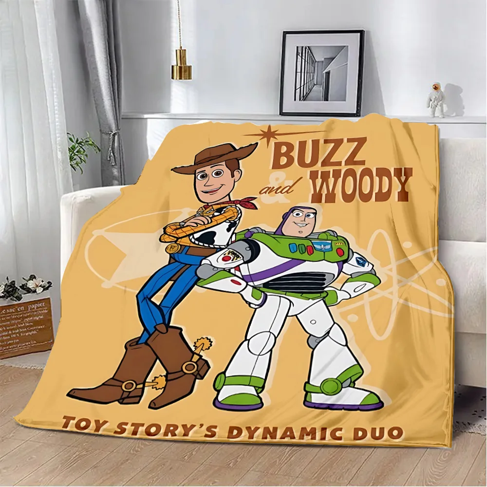 Cartoon Disney Toy Story Printed Blanket Picnic Blankets Warm Blanket Soft and Comfortable Blanket Home Travel Birthday Gift 2