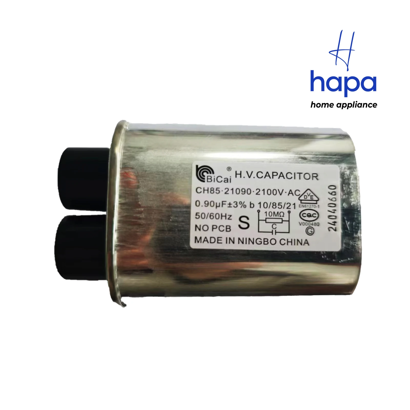 2100V.AC 0.9uF 50/60Hz CH85.21090 High Voltage HV CAPACITOR Microwave Oven Replacement Parts microwave oven spare parts