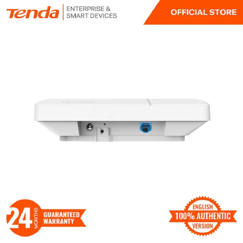 Tenda 듀얼 밴드 MU-MIMO PoE DC 전원 공급 장치, 2 기가비트 천장 액세스 포인트, i24 AC1200 웨이브, 최대 300sqm