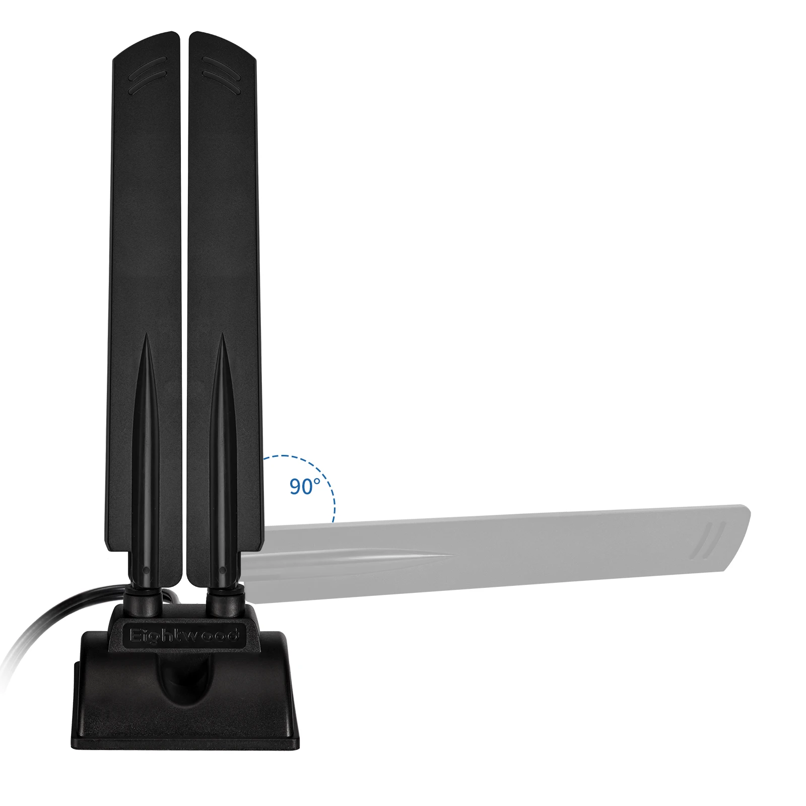 Antenne WiFi 6E Tri-Bande - Amplificateur Signal WLAN - Base Magnétique Avec Câble - Neuf