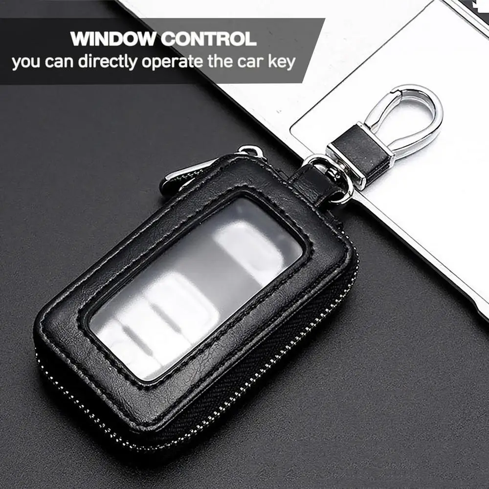 Autos chl üssel etui Schlüssels chutz Smart Schlüssel anhänger Münz halter Metall haken und Schlüssel ring Brieftasche Reiß verschluss Retro-Tasche für Auto Remote Schlüssel anhänger – Detail 12