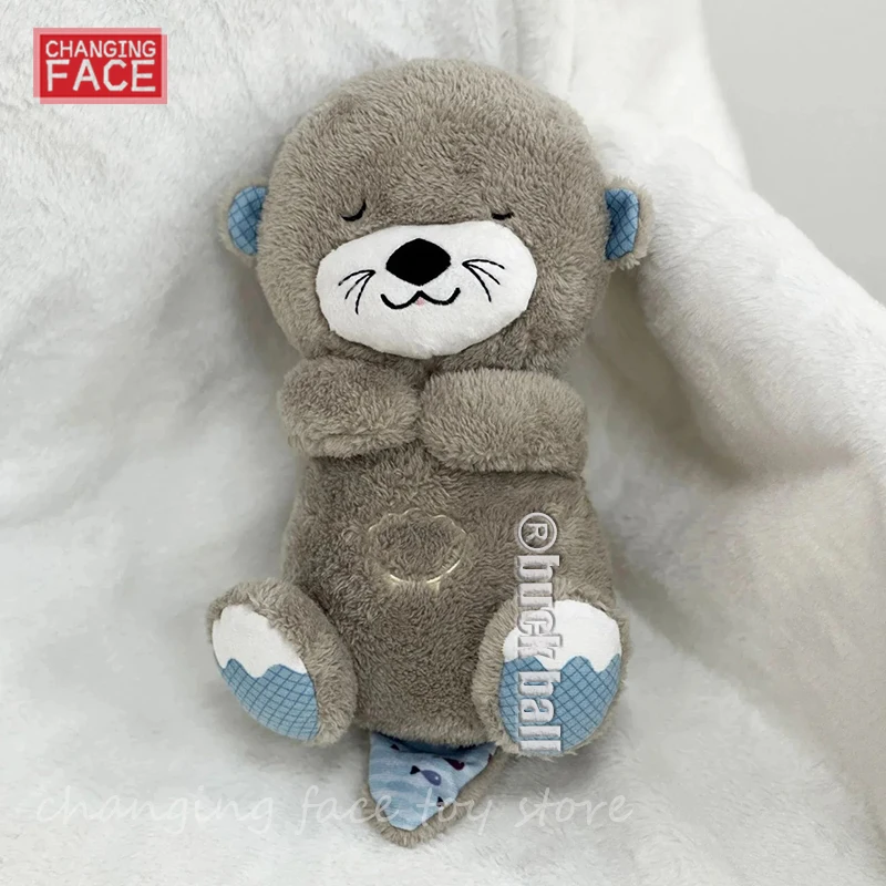 StuffedAnimalOtterBreathingSootheBabySleepingPlushDoll