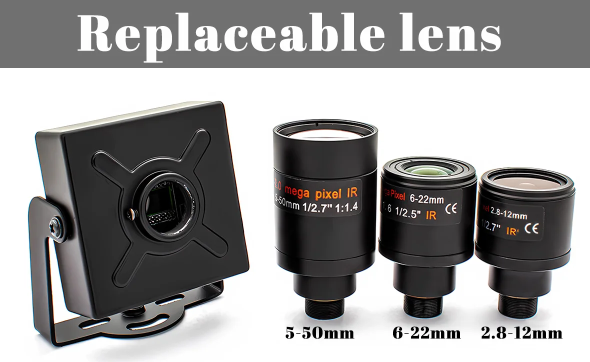 USB3.0 Global Shutter Camera 2.3MP 120FPS Industrial Metal Box With Varifocal Le
