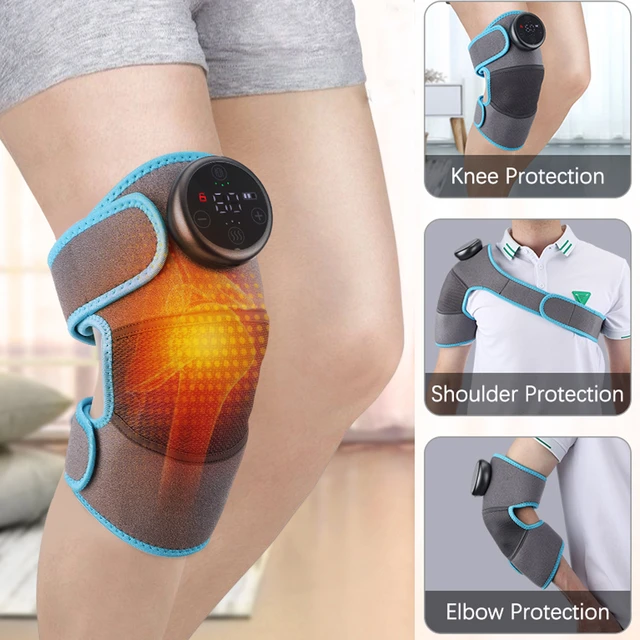 Wireless Electric Heating Knee Vibration Massager Shoulder Leg Arthritis  Physiotherapy Massage Pain Relief Knee Pad Massager - Leg Massage Apparatus  - AliExpress