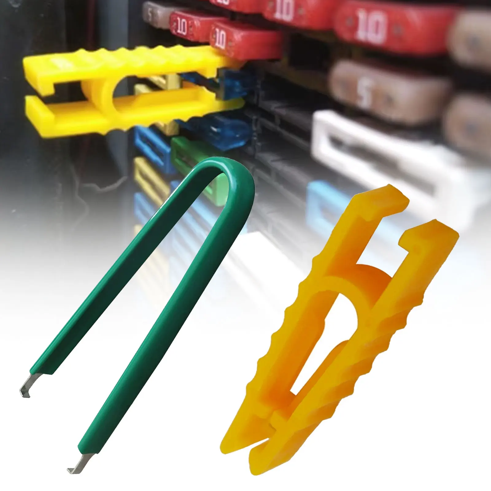 Fuse Puller Car Automobile Fuse Clips Tools Extractor Removal Security Tool Accessories Car Auto Van Blade Mini Plastic & Metal