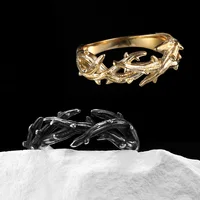 Thorn Crown Retro Stainless Steel Men Rings Punk New In For Male Women Fashion Jewelry Creativity Gift Wholesale Dropshiping 2