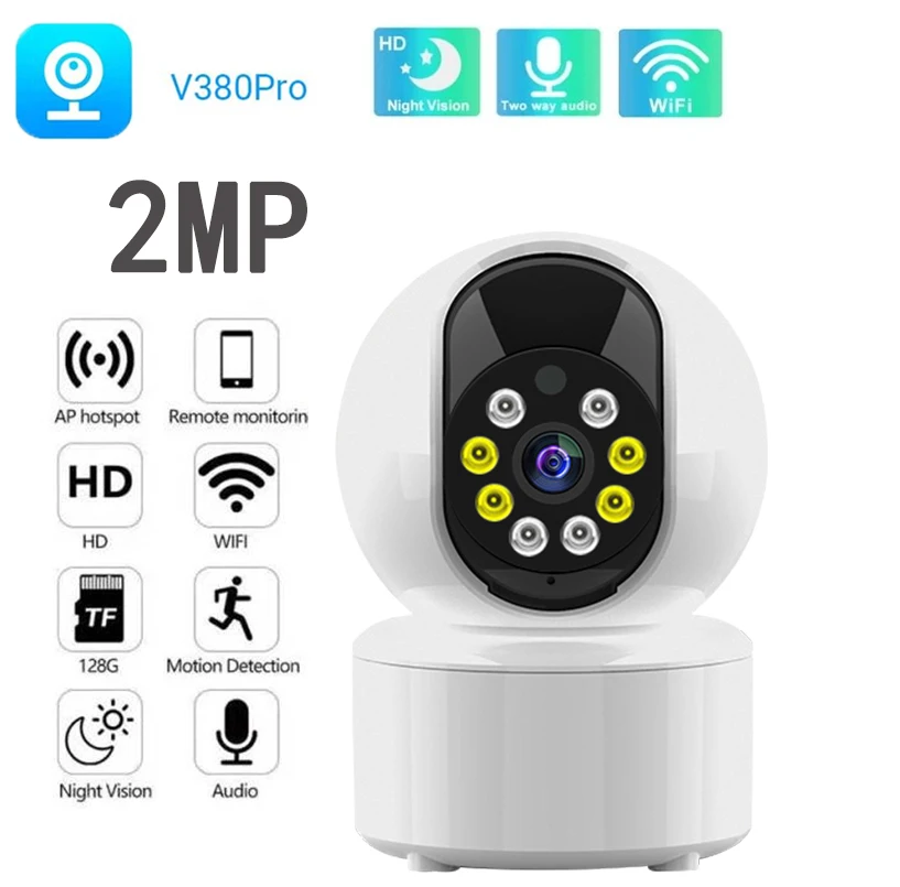 V380 Pro Mini Wifi Ip Camera 1080P Indoor Wireless Security Smart Home Cctv Telecamera Di Sorveglianza Audio A Due Vie
