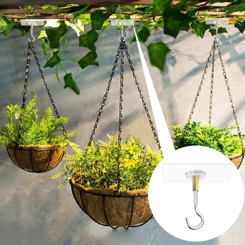 CROCHETS DE PLAFOND Pour Plantes Suspendues Jardinière D'extérieur Pot