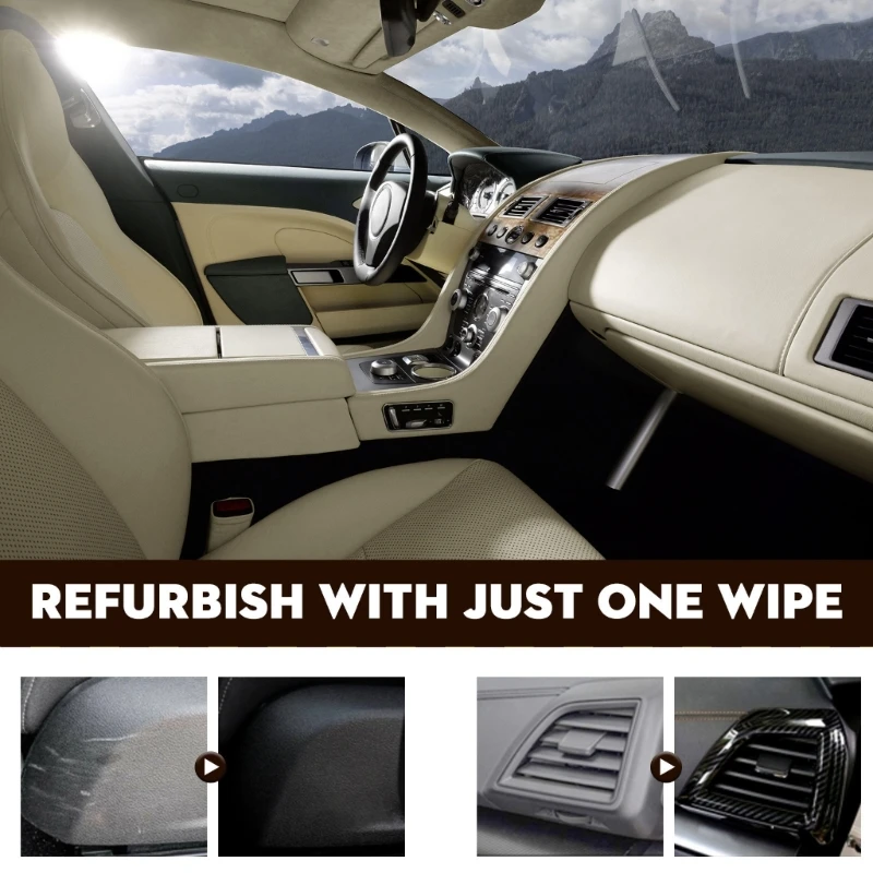 

SUV Car Plastic-Parts Refurbish Agent Cleaning Supplies Auto Retreading Interior Renovated Coating Paste Maintenance Wax