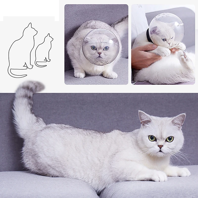 Title 2, Cat Muzzle Anti Bite Breathable Grooming Mask M...