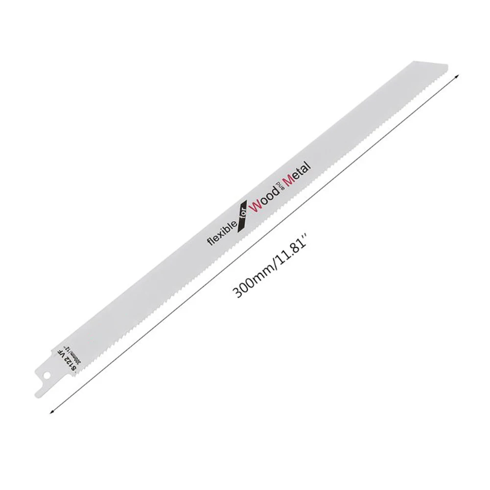 S122VF 왕복 톱날, 고탄소강 멀티 지그 톱날 세이버 톱, 목재 금속 절단용 핸드톱, 300mm, 2 개