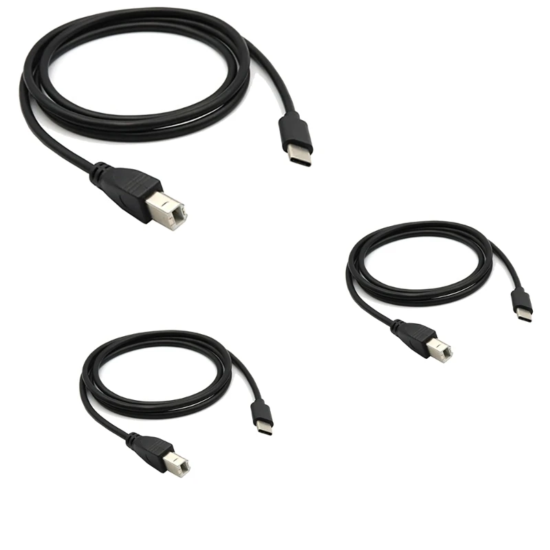 Универсальный кабель принтера USB B — USB C Шнур принтера USB C 100 см/150 см/200 см Y9RF