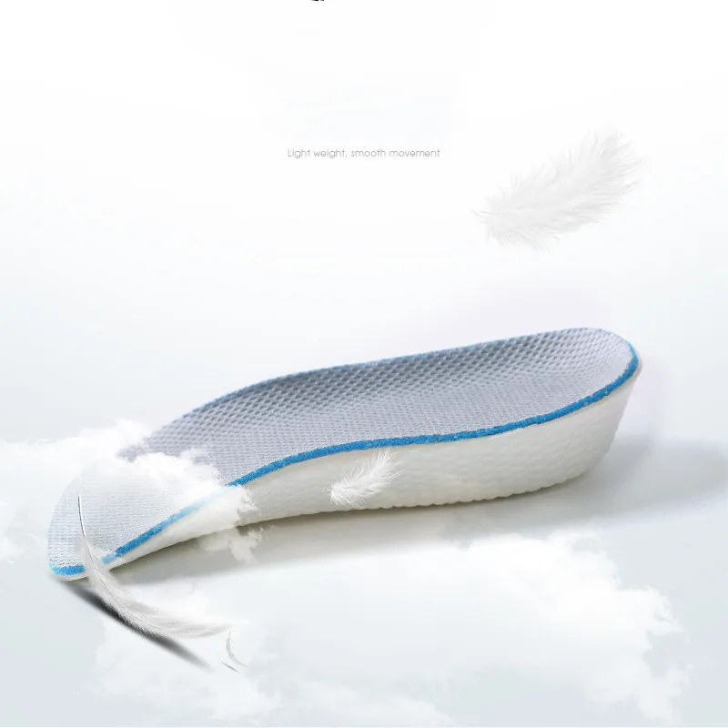 Arch Support  Half Increase Height Insoles Light Weight Soft Elastic Lift for Men Women Shoes Pads 1.5 CM 2.5 CM 3.5 CM Heighten
