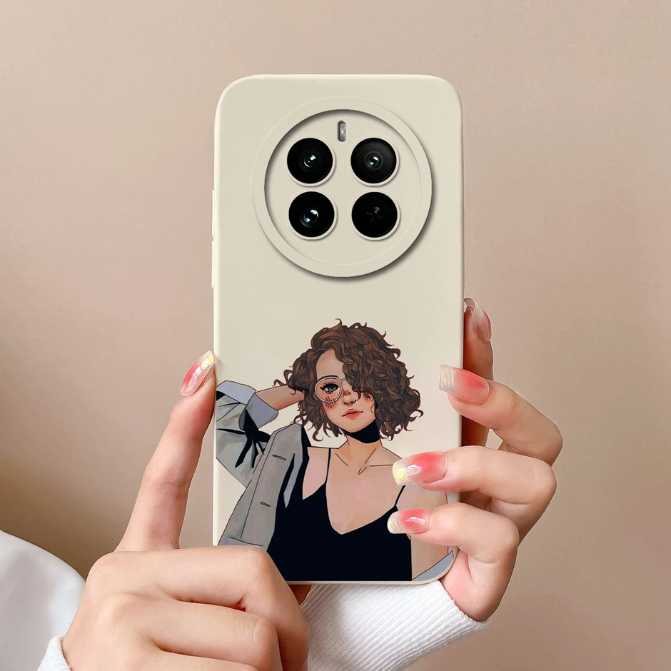 Cute Cartoon Sweet Girl Silicone Soft Phone Case Cover - Protective Bumper s