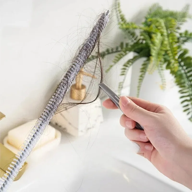 Sewer Hair Catcher Kitchen Sink Cleaning Hook Drain Snake Pipe Dredging Strip Tools Clog Remover Drain Relief Auger Cleaner Tool