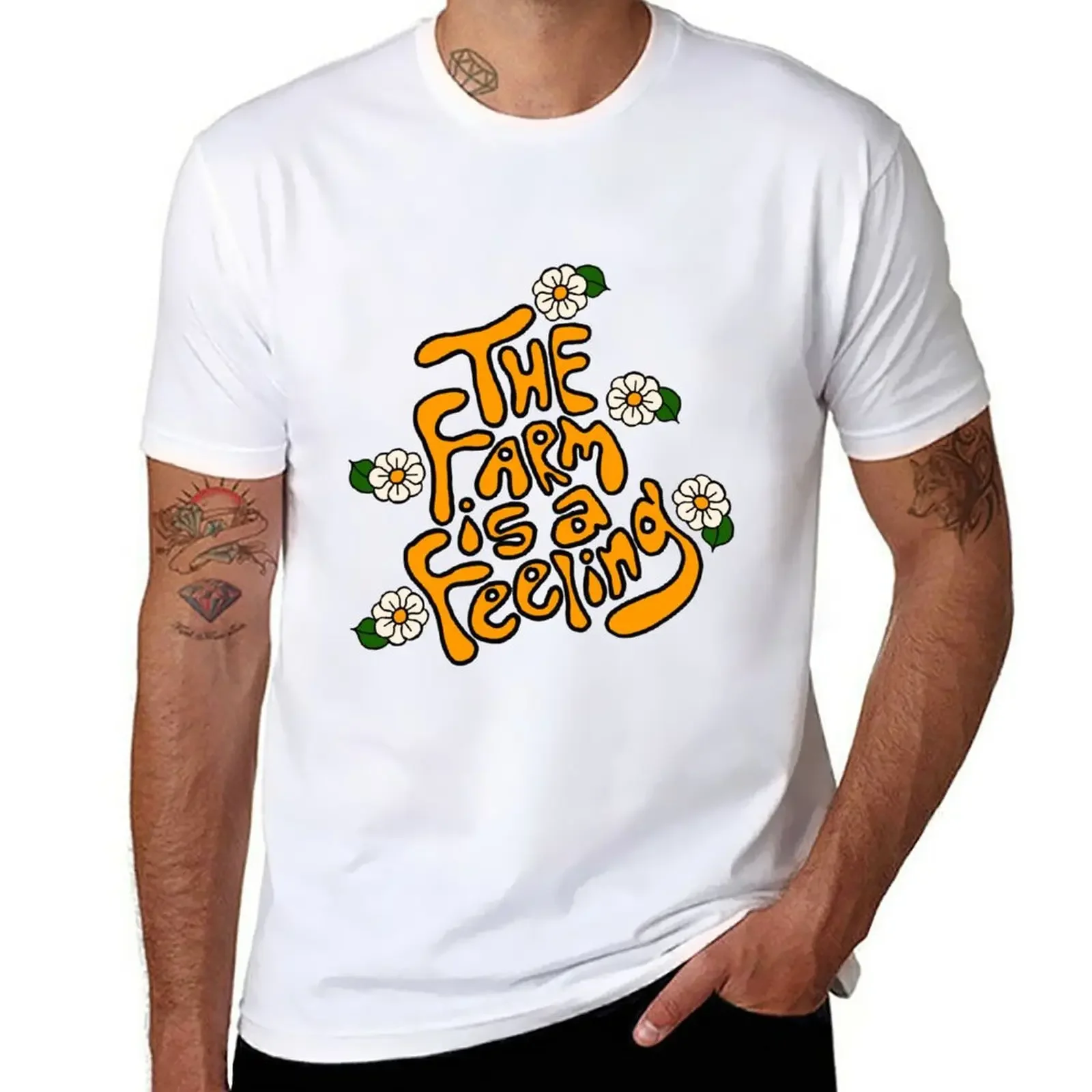 

The Farm is a Feeling T-Shirt quick drying plus sizes plus size tops men clothing