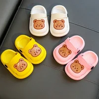 Baby Toddler Kids Non-Slip Sandals Boys Girls Cute Bear Foam Beach Summer Slippers Children Breathable Lightweight Water Shoes 4