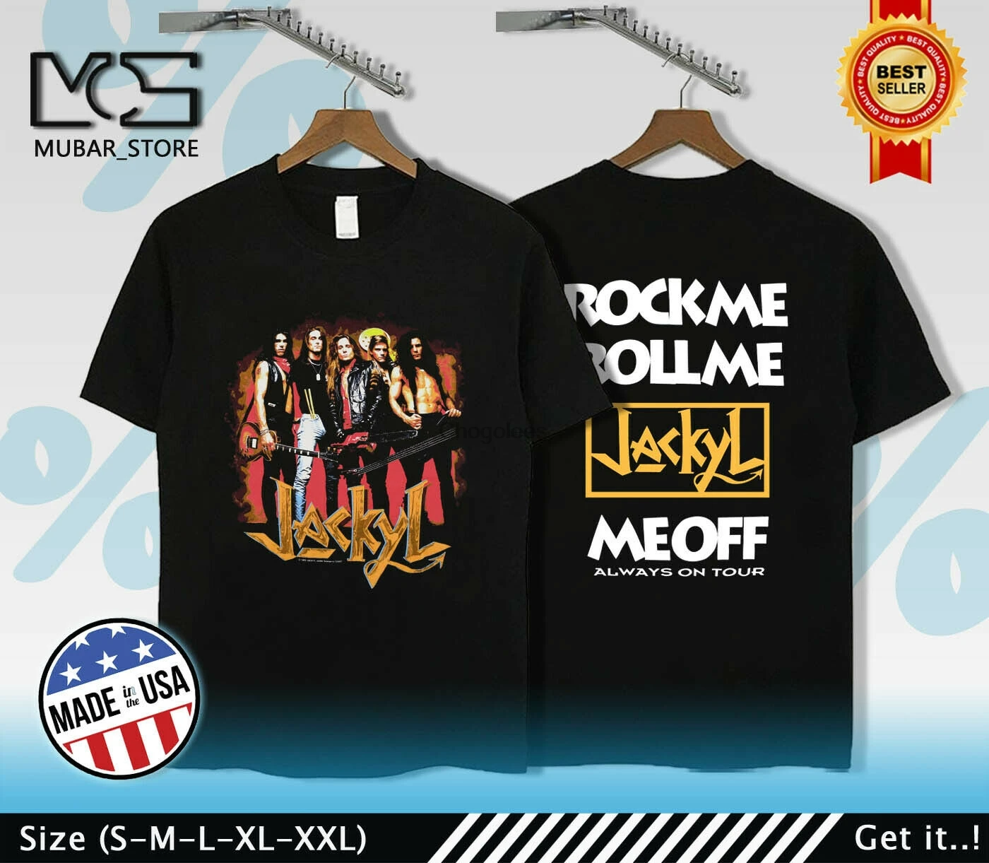 Футболка Jackyl Vintage 90s 1993 Rock Me Roll tour USA размер S-3XL |