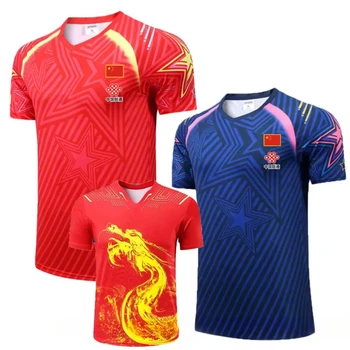 Nuova CINA Squadra Ping Pong T-shirt Pantaloncini Uomo Donna Bambini Ping Pong maglietta Maglie da ping pong Camicie sportive da tennis