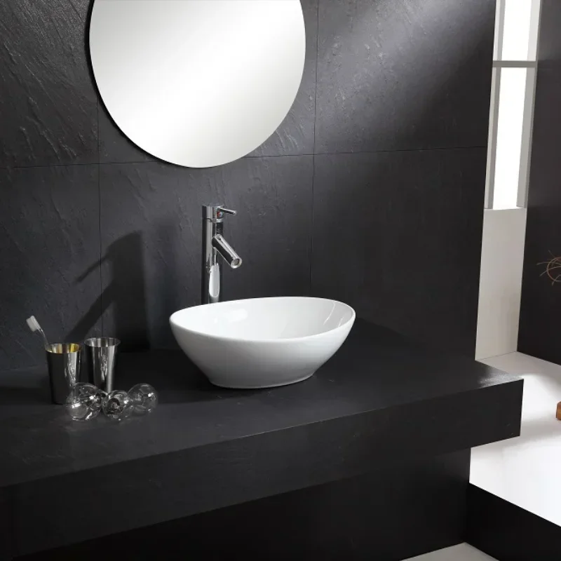 Modern Home Bathroom Sink Wash Basin Terrazzo Ceramic Wash Sink Nordic Counter Basin Toilet Countertop