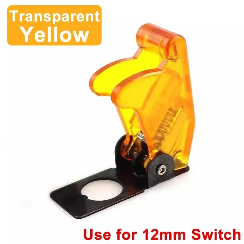 5/20 juegos de interruptor basculante SPST de 12 V y 20 A, interruptor LED con cubierta protectora para coche, interruptor de palanca LED con control de encendido y apagado