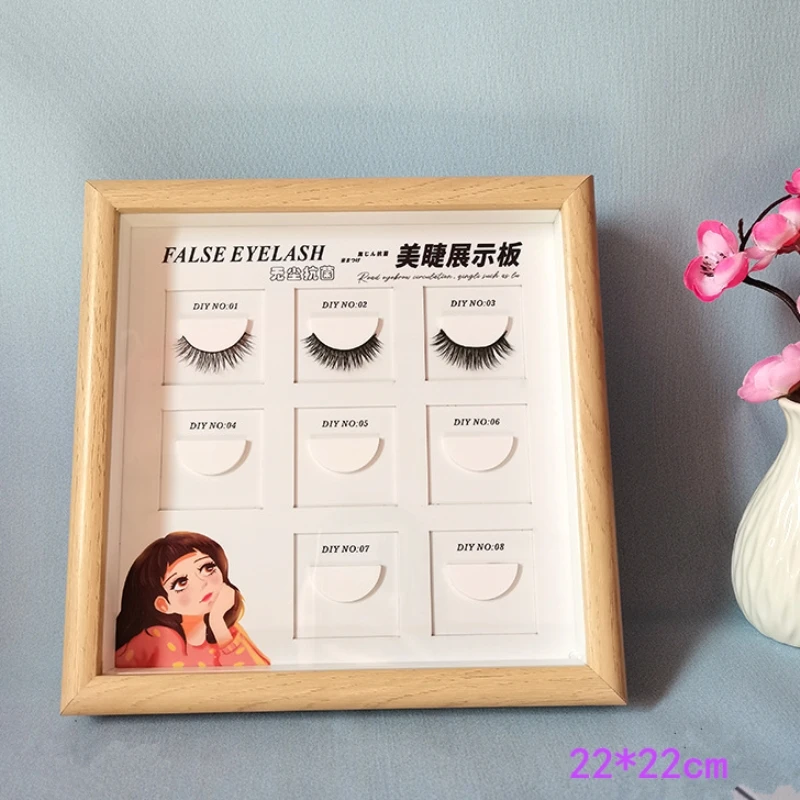 False Eyelash Display Board Eyelashes Try on Effect Exhibit Auxiliary Tool Assistor Magnet False Eyelash Display Rack