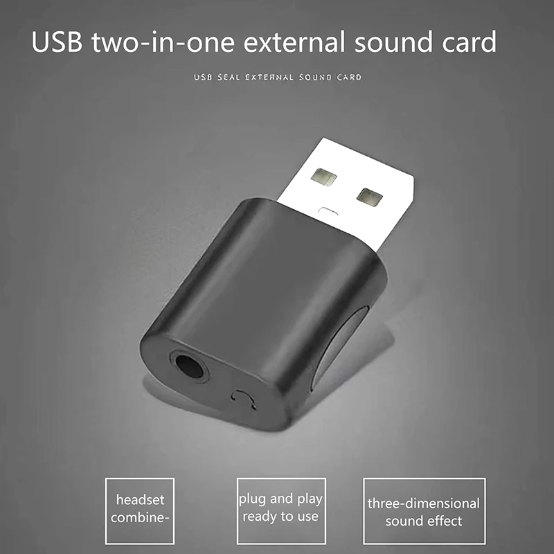 thumbnail image 4 of Tarjeta de sonido USB externa Adaptador de audio USB a 3,5 mm para auriculares, conector de audio para micrófono auxiliar, micrófono para auriculares, ordenador y PC, 4 of 5