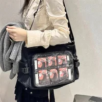 Affichage de carte postale transparente de style japonais pour femmes, badge lancé, décoration de bricolage, sac à bandoulière, fourre-tout Anime Expo aq, Itabag, nouveau 3