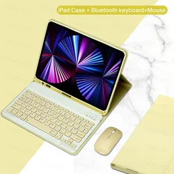 Premium iPad Keyboard with Detachable Protective Case - Japanese (Yellow 2)