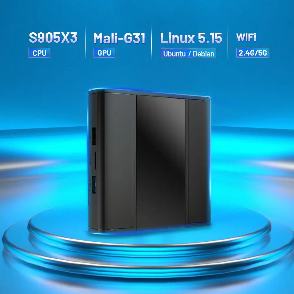 

Linux box s905x3 Android dual system network media player TV set-top box