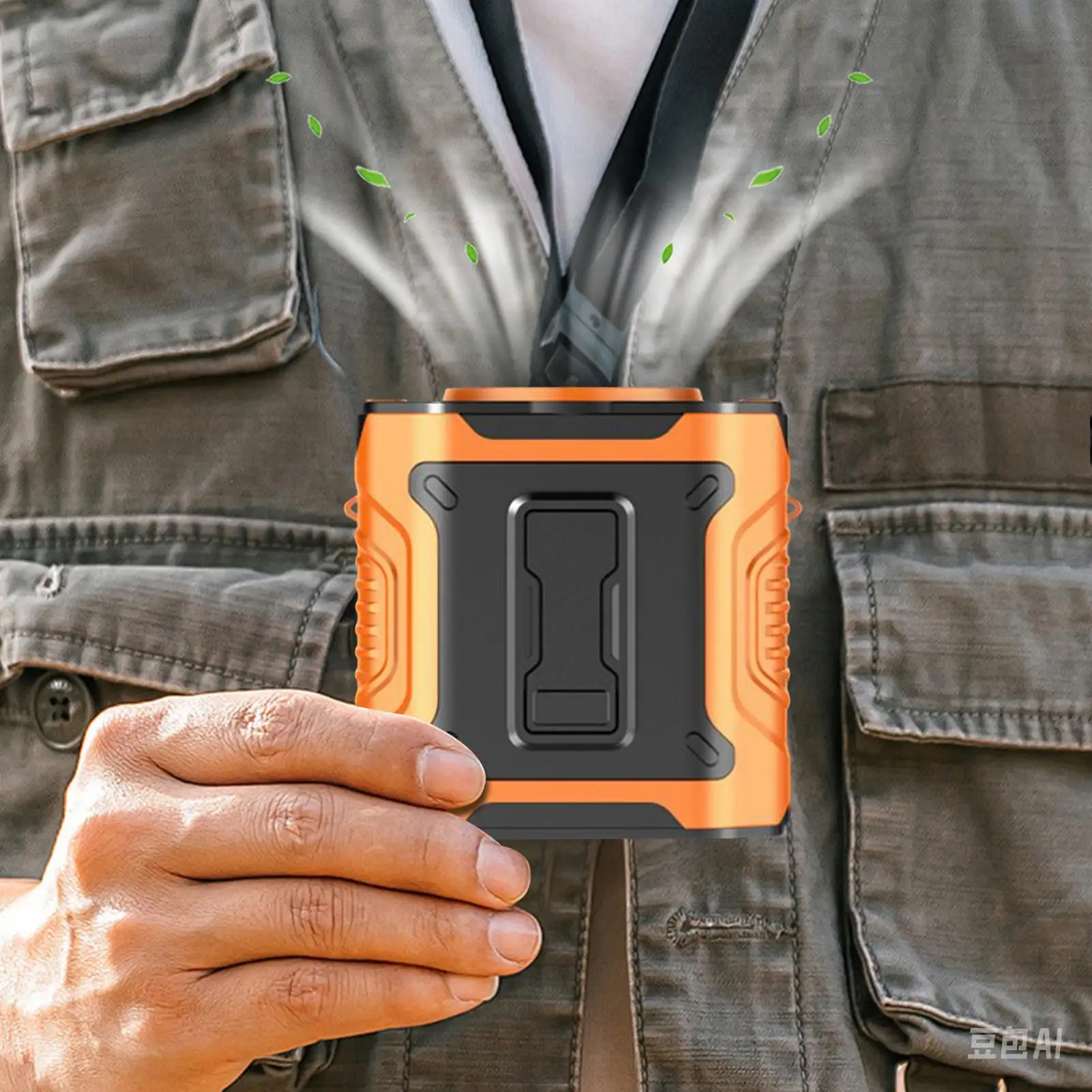 Waist-hanging Fan, USB Rechargeable 5000 MAh Multifunctional Fan, With Blowing, Silent Rapid Cool